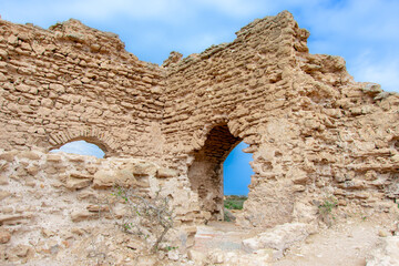 Ruin of the Sultan's palace near the town of Essaouira in Morocco
