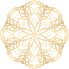 Gold Ornamental Mandala Design