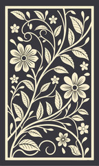 Elegant Laser Cut Floral Panel Set