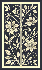 Elegant Laser Cut Floral Panel Set