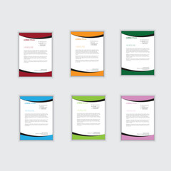 Modern letterhead template design