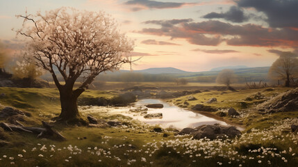 landscape with river