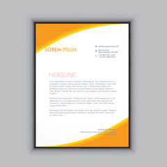 Fototapeta premium Modern letterhead template design