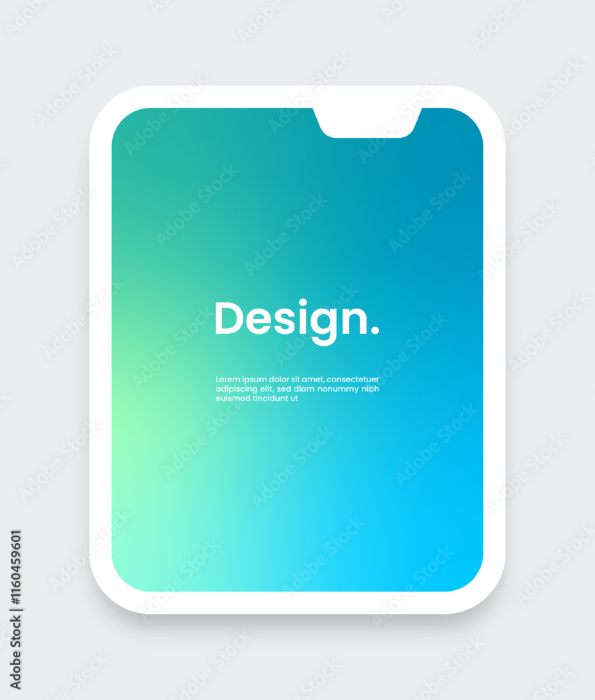 Poster futuristic square gradient background. pop up window vector illustration.