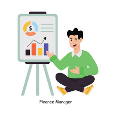 Finance Manager concept vector illustration. Payment Gateway Inflation isolated On white Background.               