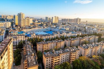 Naklejka premium The scenery of Qujing, a city on the western plateau in Yunnan, China.