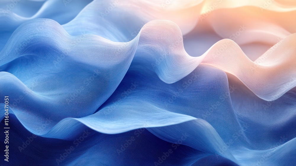 Poster a modern blue gradient abstract with smooth transitions and professional visual aesthetics