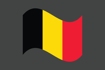 Belgium flag, The flag of Belgium, Flag of Belgium national country symbol illustration Vector, Rectangle Belgium flag illustration, Flat vector illustration
