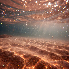 Clear blue waters gently kiss sunlit sandy shores