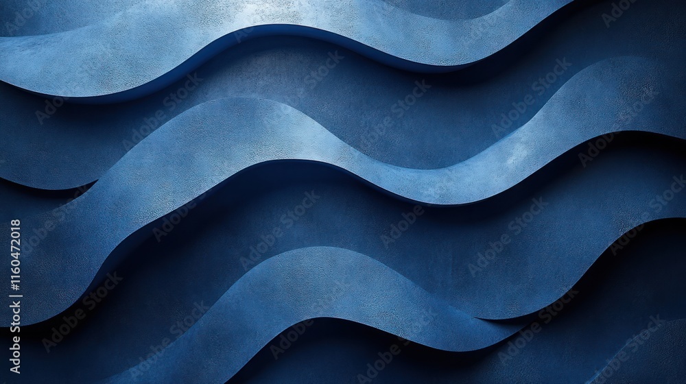 Poster abstract blue geometric texture design with dynamic motion lines and minimalist shapes