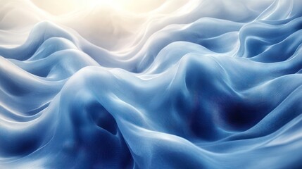 Obraz premium Abstract minimal wave patterns with soft gradients forming a circle, exuding elegance and innovation