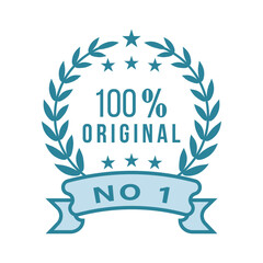 100% original Decorated Seal Stamp Icon color Hand Drawn Label Design Vector Graphic Stock Illustration