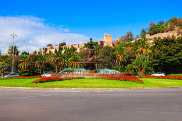 Fototapeta premium The fountain of the Three Graces, Malaga