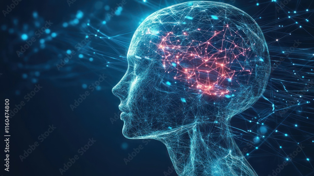 Poster ai-powered fast networks concept with abstract speed visuals and a focus on advanced connectivity