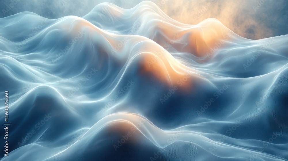 Poster an artistic wave circle concept with dynamic flowing lines and a futuristic design