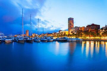 Fototapeta premium Marina of the Port of Alicante city, Spain