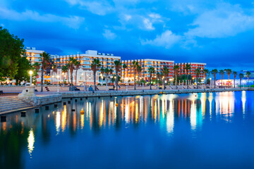 Marina of the Port of Alicante city, Spain