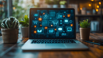 Conceptual design of online retail marketing, multichannel approaches with apps, social networks, and email campaigns