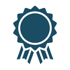 Medal, prize icon svg cut file. Isolated vector illustration.