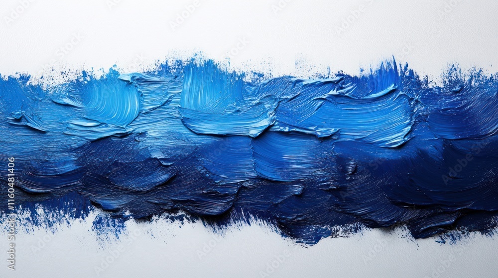 Aufkleber gradient blue brush stroke texture with smooth transitions and shading for an elegant appearance, on