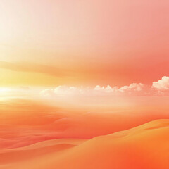 Bright coral sunset gradients, atmospheric backgrounds