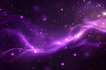 Obraz premium Purple Cosmic Waves: Abstract Illustration