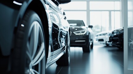 Customer vehicle trade-in experience. Featuring a dealer guiding a client through their options