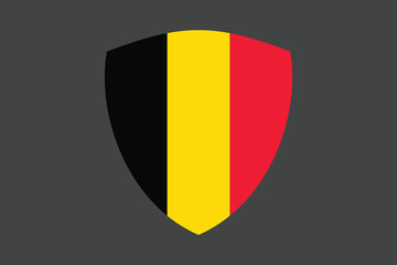 Belgium flag with massage sign, Belgium flag vector graphic, Belgium country flag is a symbol of freedom, National Belgium flag, vector illustration
