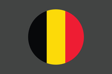 Belgium flag with massage sign, Belgium flag vector graphic, Belgium country flag is a symbol of freedom, National Belgium flag, vector illustration
