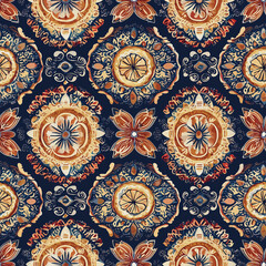 Kalamkari seamless pattern exploration india textile art vibrant traditional ancient dyeing techniques