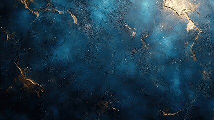 Fototapeta premium Space-inspired abstract blue cement wall with cosmic textures and a modern industrial feel