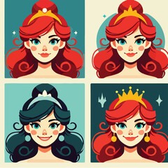 beautiful smiling cinderella wearing a crown