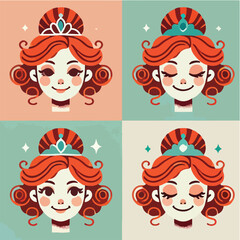 beautiful smiling cinderella wearing a crown