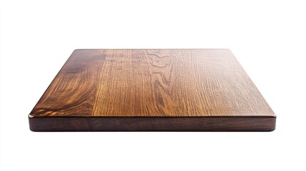 A smooth, modern wooden table top in a rich espresso finish, placed on a white background with a clipping path for clean product shots.