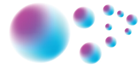 Vector background with abstract neon shapes in gradient pastel colors. Poster with blurred effect. Asymmetric composition. Applicable for landing page, invitation, advertisement.