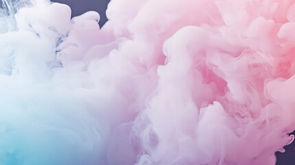 Fototapeta premium A colorful cloud of smoke with pink, blue, and purple hues