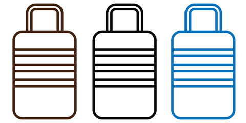 Travel Luggage icon. Suitcase icon. Trip baggage sign.