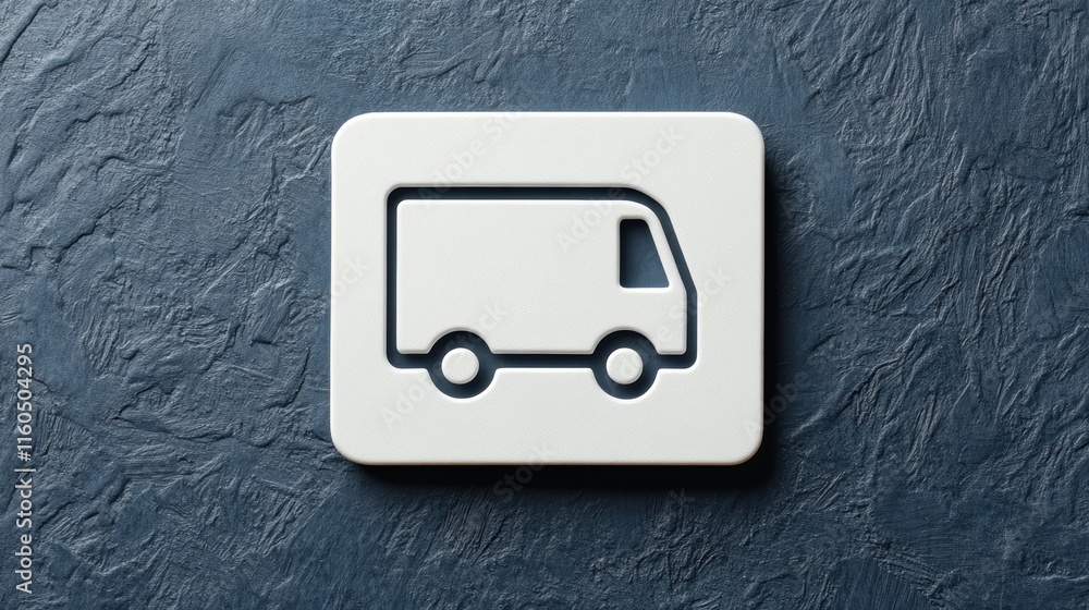 Aufkleber modern black and white square icon button for user interface design
