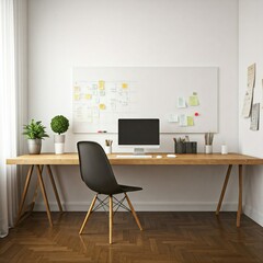 Fototapeta premium modern office interior with desk
