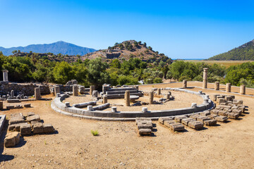 Kaunos ancient city near Dalyan town in Turkey