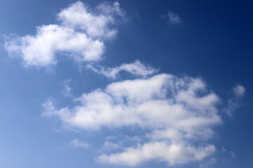 Fototapeta premium white clouds are floating across the sky