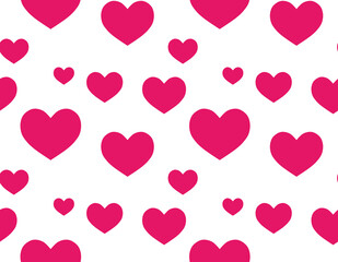 ハートのシームレスパターン　A-1'
