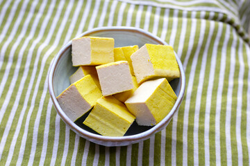 Soy tofu cubes, Tofu soy bean curd