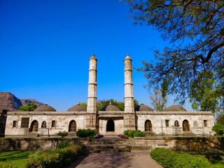 Obraz premium Jami Masjid, an Islamic architectural Mosque in Champaner, Gujarat, India