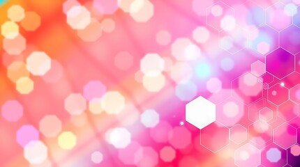 Vibrant Hexagon Lightscape 