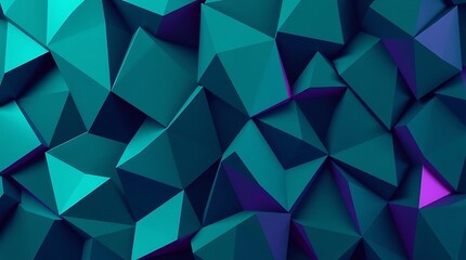 Abstract Teal and Purple Geometric Pattern: A captivating abstract background with a dynamic, textured surface composed of teal and purple geometric shapes.