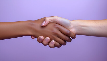 Female Handshake Both Hands