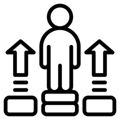Career advancement icon