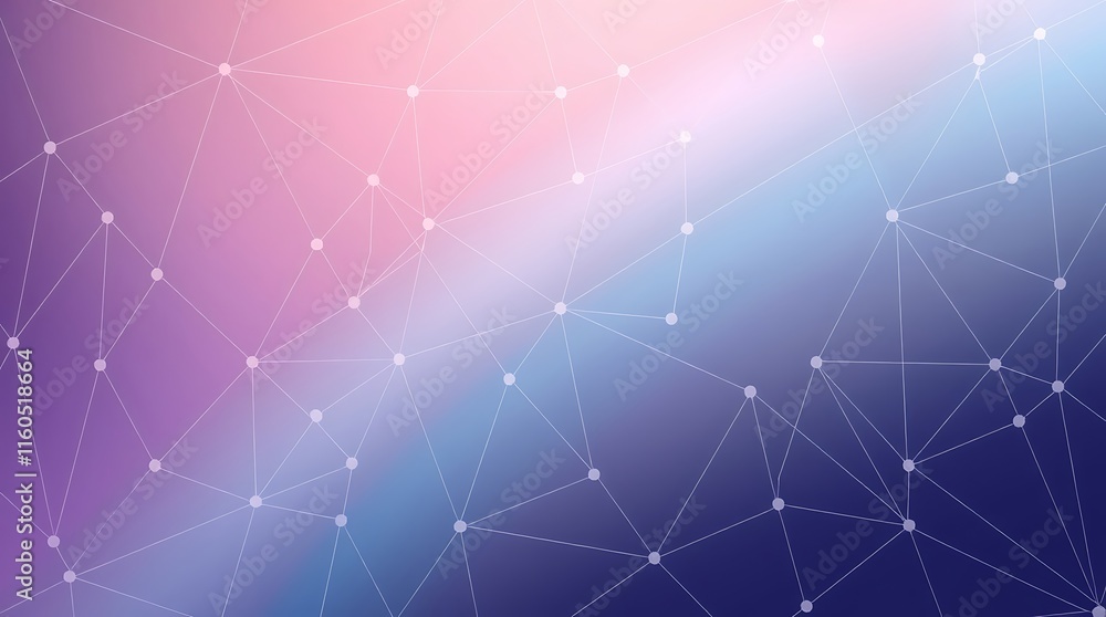 Poster abstract tech background: network connection