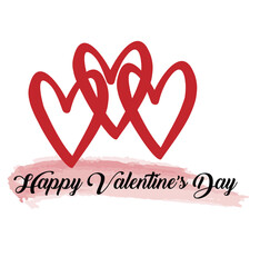 Happy Valentines day, valentines day heart, vector design